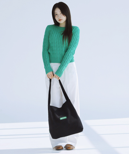 GREEN STUFF（グリーンスタッフ）の「思わず迫ったショッパーバッグ 53 クレシックコーデュロイ - ゴールデンブラック（ショルダーバッグ・レディース・その他・FREE）」の6枚目の写真
