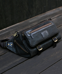 BUILFORD（ビルフォード）の「Waist Bag Cross Hip Sack Maroon Gray（ボディバッグ/ウエストポーチ・メンズ）」