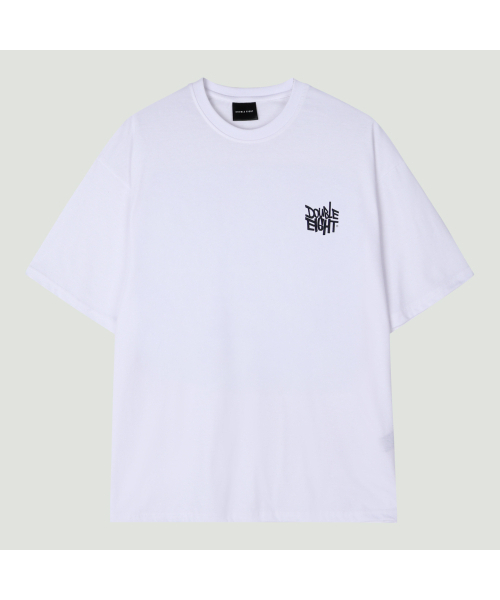 DOUBLE EIGHT（ダブルエイト）の「ダブルロゴ半袖（ホワイト）（Tシャツ/カットソー・メンズ・ホワイト・FREE）」の2枚目の写真