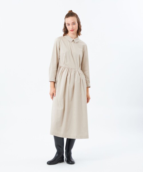 MACKINTOSH PHILOSOPHY（ﾏｯｷﾝﾄｯｼｭ ﾌｨﾛｿﾌｨｰ）の「ベロアカラーワンピース（ワンピース・レディース・ホワイト系その他/ブラック・38/36）」の3枚目の写真