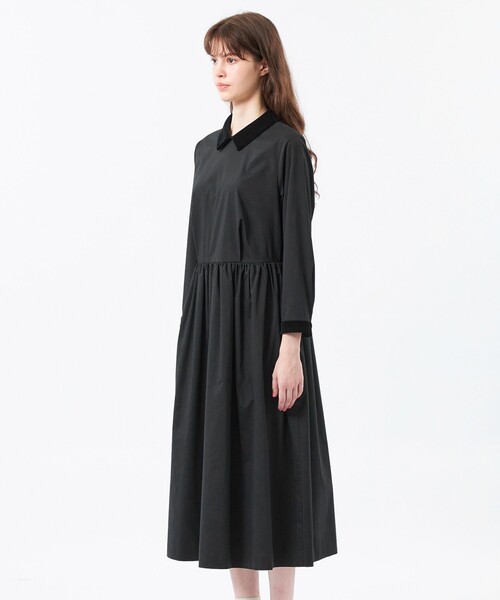 MACKINTOSH PHILOSOPHY（ﾏｯｷﾝﾄｯｼｭ ﾌｨﾛｿﾌｨｰ）の「ベロアカラーワンピース（ワンピース・レディース・ホワイト系その他/ブラック・38/36）」の6枚目の写真