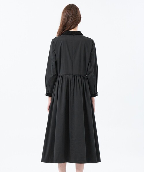 MACKINTOSH PHILOSOPHY（ﾏｯｷﾝﾄｯｼｭ ﾌｨﾛｿﾌｨｰ）の「ベロアカラーワンピース（ワンピース・レディース・ホワイト系その他/ブラック・38/36）」の7枚目の写真