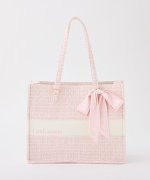 LouLoumei（ルルミー）の「【LouLoumei】リボンチャームツイードトートバッグ（トートバッグ）」