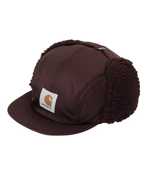 Carhartt（カーハート）の「Carhartt WIP/カーハート ダブリューアイピー キャップ OLTERA EAR GUARD CAP I035409（キャップ・メンズ・ブラック/ダークオリーブ/ボルドー・FREE）」の3枚目の写真
