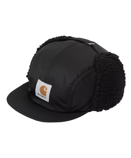 Carhartt（カーハート）の「Carhartt WIP/カーハート ダブリューアイピー キャップ OLTERA EAR GUARD CAP I035409（キャップ・メンズ・ブラック/ダークオリーブ/ボルドー・FREE）」の2枚目の写真