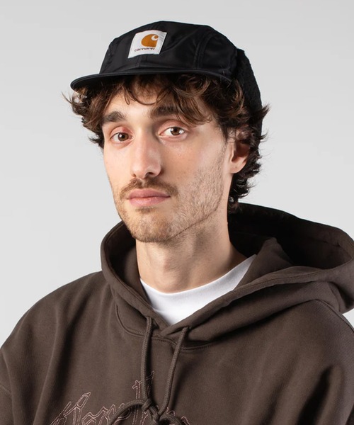 Carhartt（カーハート）の「Carhartt WIP/カーハート ダブリューアイピー キャップ OLTERA EAR GUARD CAP I035409（キャップ・メンズ・ブラック/ダークオリーブ/ボルドー・FREE）」の5枚目の写真