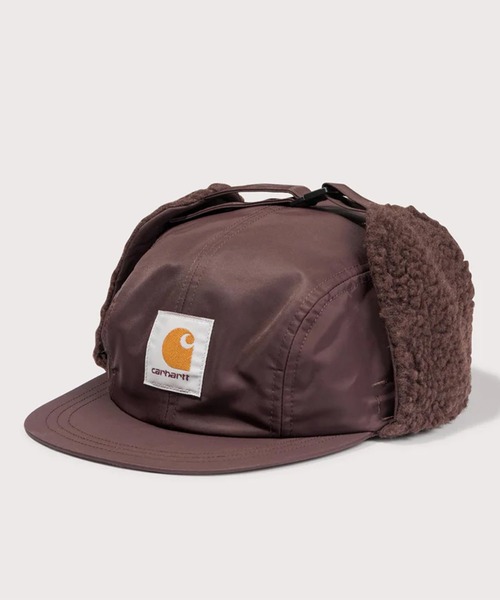 Carhartt（カーハート）の「Carhartt WIP/カーハート ダブリューアイピー キャップ OLTERA EAR GUARD CAP I035409（キャップ・メンズ・ブラック/ダークオリーブ/ボルドー・FREE）」の14枚目の写真