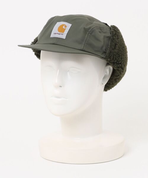 Carhartt（カーハート）の「Carhartt WIP/カーハート ダブリューアイピー キャップ OLTERA EAR GUARD CAP I035409（キャップ・メンズ・ブラック/ダークオリーブ/ボルドー・FREE）」の19枚目の写真