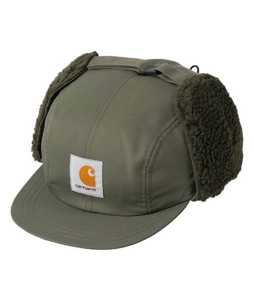 Carhartt（カーハート）の「Carhartt WIP/カーハート ダブリューアイピー キャップ OLTERA EAR GUARD CAP I035409（キャップ・メンズ・ブラック/ダークオリーブ/ボルドー・FREE）」の11枚目の写真