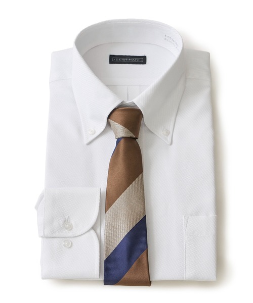 TETE HOMME(テットオム)の「形態安定 アソート T/Cドレスシャツ / ボタンダウン ビジネスシャツ(ビジネスシャツ・メンズ・ホワイト/グレー系1/ブルー/ホワイト系2/サックスブルー・MEDIUM/LARGE/X-LARGE)」の1枚目の写真