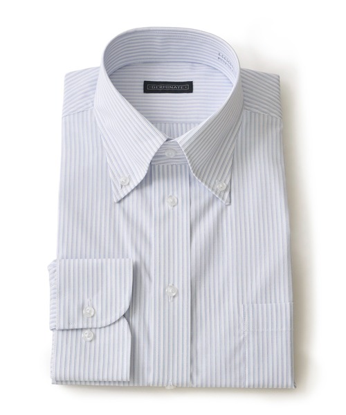 TETE HOMME(テットオム)の「形態安定 アソート T/Cドレスシャツ / ボタンダウン ビジネスシャツ(ビジネスシャツ・メンズ・ホワイト/グレー系1/ブルー/ホワイト系2/サックスブルー・MEDIUM/LARGE/X-LARGE)」の7枚目の写真