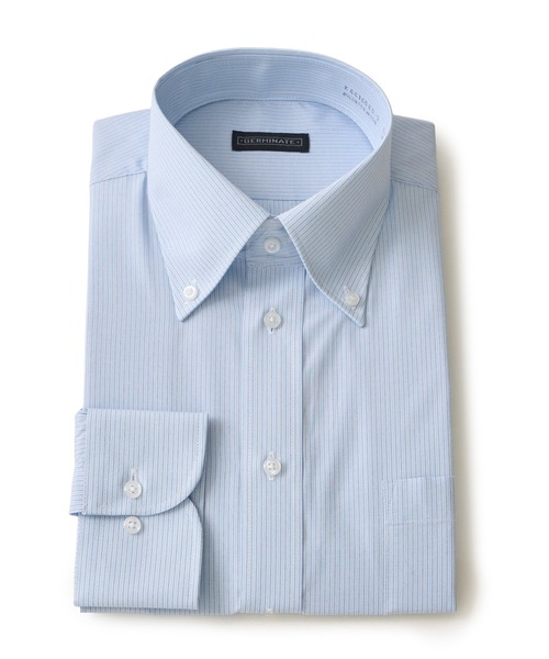 TETE HOMME(テットオム)の「形態安定 アソート T/Cドレスシャツ / ボタンダウン ビジネスシャツ(ビジネスシャツ・メンズ・ホワイト/グレー系1/ブルー/ホワイト系2/サックスブルー・MEDIUM/LARGE/X-LARGE)」の9枚目の写真