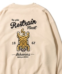 POWER TO THE PEOPLE（パワートゥーザピープル）の「【POWER TO THE PEOPLE】チベタンタイガー刺繍スウェットプルオーバー（スウェット）」