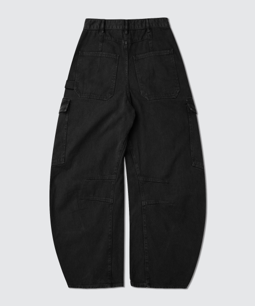 LEARVE(ルアブ)の「スプリットアークカーブドカーゴパンツブラック(その他パンツ・メンズ・その他・MEDIUM/LARGE/SMALL/X-LARGE)」の2枚目の写真