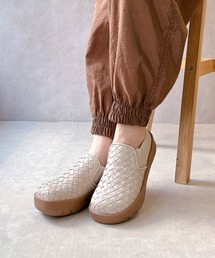 Noubel Voug Relax | 厚底 編み込み スリッポンシューズ【2026新作】(スリッポン)