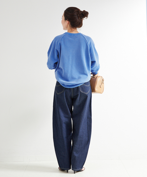B.C STOCK(ベーセーストック)の「《追加》【WEB限定】athletic wear MASON / 別注 ロゴスウェット(スウェット・レディース・ブルー/ネイビー/グリーン/レッド・FREE)」の9枚目の写真