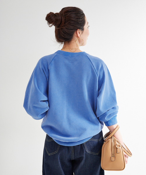 B.C STOCK(ベーセーストック)の「《追加》【WEB限定】athletic wear MASON / 別注 ロゴスウェット(スウェット・レディース・ブルー/ネイビー/グリーン/レッド・FREE)」の12枚目の写真