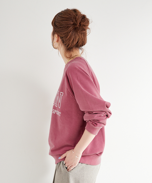 B.C STOCK(ベーセーストック)の「《追加》【WEB限定】athletic wear MASON / 別注 ロゴスウェット(スウェット・レディース・ブルー/ネイビー/グリーン/レッド・FREE)」の19枚目の写真