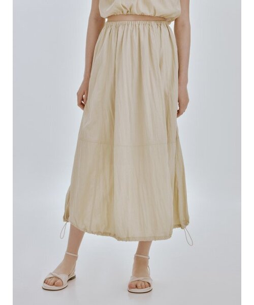 RE_L(リエル)の「Nod string skirt (olive)(スカート・レディース・その他・FREE)」の1枚目の写真