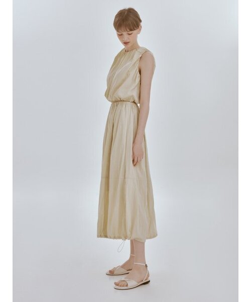 RE_L(リエル)の「Nod string skirt (olive)(スカート・レディース・その他・FREE)」の4枚目の写真