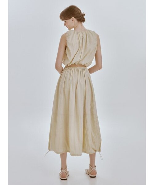RE_L(リエル)の「Nod string skirt (olive)(スカート・レディース・その他・FREE)」の6枚目の写真