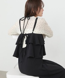 Bab | 【選べるサイズ展開/イージージョーゼットシリーズ】イージージョーゼットティアードキャミワンピース(ワンピース)