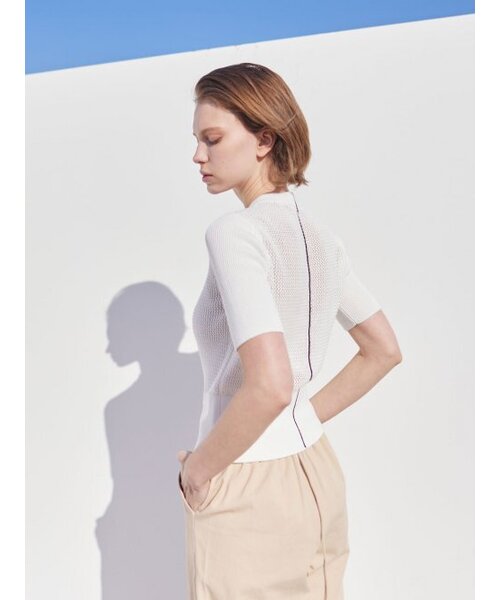 AYIHOLIC CASHMERE(アイホリックカシミア)の「ハーフジップワイドリップラウンド(ニット/セーター・レディース・ブラック・S/M)」の5枚目の写真