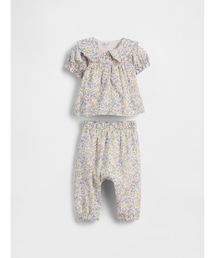 GAP（ギャップ）の「ラッフルフリル パフスリーブ コーデセット (ベビー)（セットアップ）」