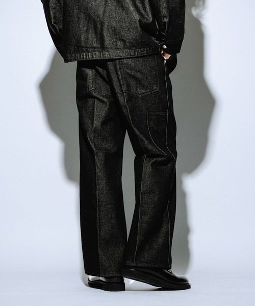 Wrangler（ラングラー）の「【Wrangler/ラングラー】別注ワイドペインターパンツ（スラックス・メンズ・ブラック/ブラック系その他・MEDIUM/LARGE）」の7枚目の写真