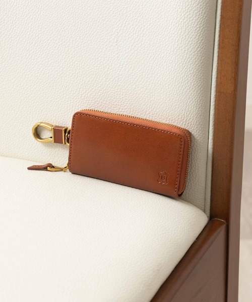 BELLIES YORK（ベリーズヨーク）の「【BELLIES YORK/ベリーズヨーク】牛革 ファスナータイプ キーケース キーリング リアルレザー 本革（キーケース/キーアクセサリー・メンズ・ブラウン/ダークブラウン/グリーン/ブラック・FREE）」の3枚目の写真