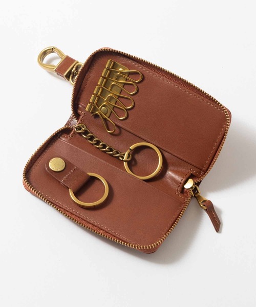 BELLIES YORK（ベリーズヨーク）の「【BELLIES YORK/ベリーズヨーク】牛革 ファスナータイプ キーケース キーリング リアルレザー 本革（キーケース/キーアクセサリー・メンズ・ブラウン/ダークブラウン/グリーン/ブラック・FREE）」の6枚目の写真