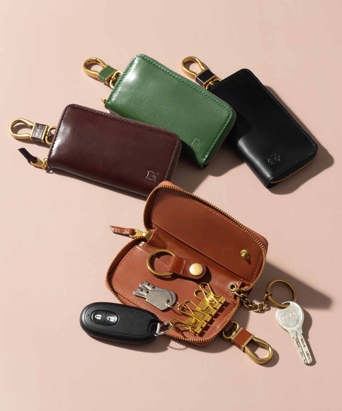 BELLIES YORK（ベリーズヨーク）の「【BELLIES YORK/ベリーズヨーク】牛革 ファスナータイプ キーケース キーリング リアルレザー 本革（キーケース/キーアクセサリー・メンズ・ブラウン/ダークブラウン/グリーン/ブラック・FREE）」の5枚目の写真