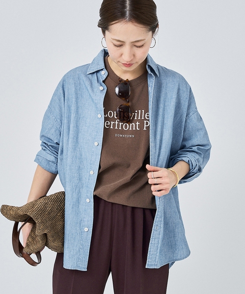 FRAMeWORK（フレームワーク）の「≪追加≫ダンガリーシャツ 5（シャツ/ブラウス・レディース・サックスブルー・FREE）」の4枚目の写真