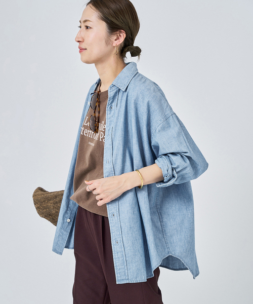 FRAMeWORK（フレームワーク）の「≪追加≫ダンガリーシャツ 5（シャツ/ブラウス・レディース・サックスブルー・FREE）」の5枚目の写真