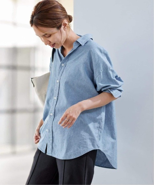 FRAMeWORK（フレームワーク）の「≪追加≫ダンガリーシャツ 5（シャツ/ブラウス・レディース・サックスブルー・FREE）」の7枚目の写真