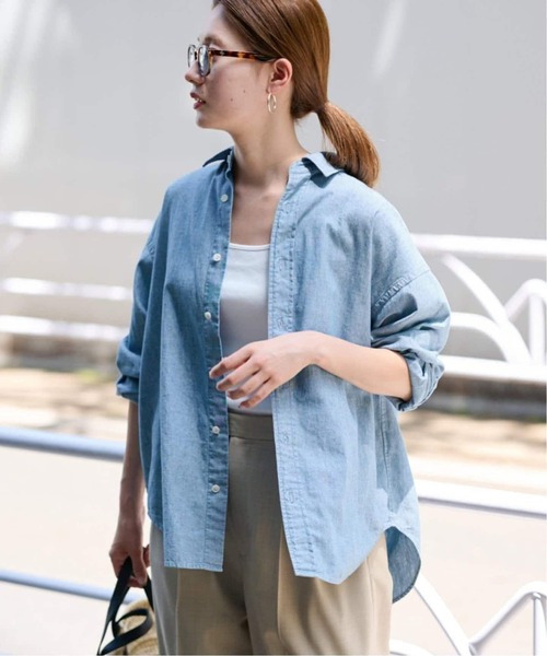 FRAMeWORK（フレームワーク）の「≪追加≫ダンガリーシャツ 5（シャツ/ブラウス・レディース・サックスブルー・FREE）」の12枚目の写真