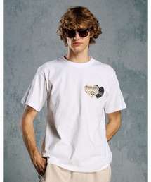 wjk（ダヴルジェイケイ）の「bandana panel heart T（Tシャツ/カットソー）」