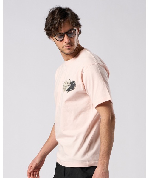 wjk（ダヴルジェイケイ）の「bandana panel heart T（Tシャツ/カットソー・メンズ・ホワイト×ブラック/ホワイト×レッド/ブラック/ピンク・SMALL/MEDIUM/LARGE/X-LARGE）」の10枚目の写真