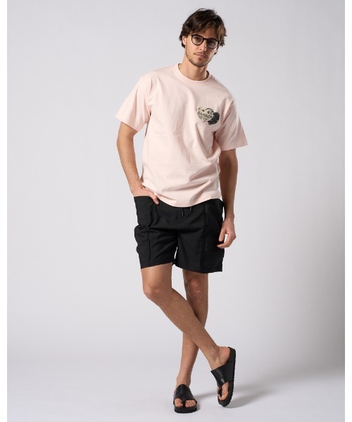 wjk（ダヴルジェイケイ）の「bandana panel heart T（Tシャツ/カットソー・メンズ・ホワイト×ブラック/ホワイト×レッド/ブラック/ピンク・SMALL/MEDIUM/LARGE/X-LARGE）」の15枚目の写真