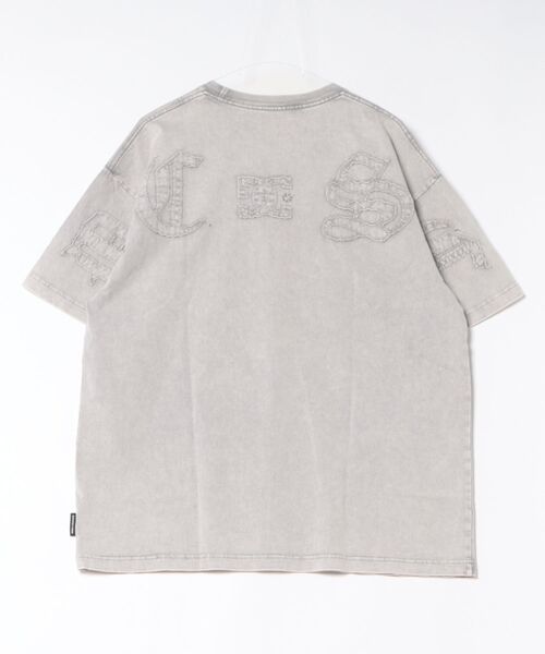 DC(ディーシー)の「DC/ディーシー 半袖 Tシャツ バックプリント ロゴ 古着風 ヴィンテージ加工 DST262009(Tシャツ/カットソー・メンズ・グレー/スミクロ・S/2XL/L/M/XL)」の3枚目の写真