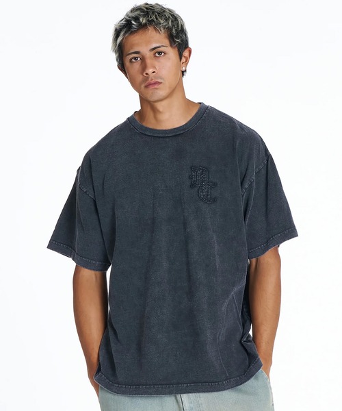 DC(ディーシー)の「DC/ディーシー 半袖 Tシャツ バックプリント ロゴ 古着風 ヴィンテージ加工 DST262009(Tシャツ/カットソー・メンズ・グレー/スミクロ・S/2XL/L/M/XL)」の5枚目の写真