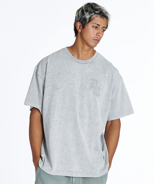 DC(ディーシー)の「DC/ディーシー 半袖 Tシャツ バックプリント ロゴ 古着風 ヴィンテージ加工 DST262009(Tシャツ/カットソー・メンズ・グレー/スミクロ・S/2XL/L/M/XL)」の7枚目の写真