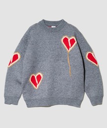 Revo. | Revo./レヴォ　ハートジャガード & ステッチ ルーズニット(ニット/セーター)