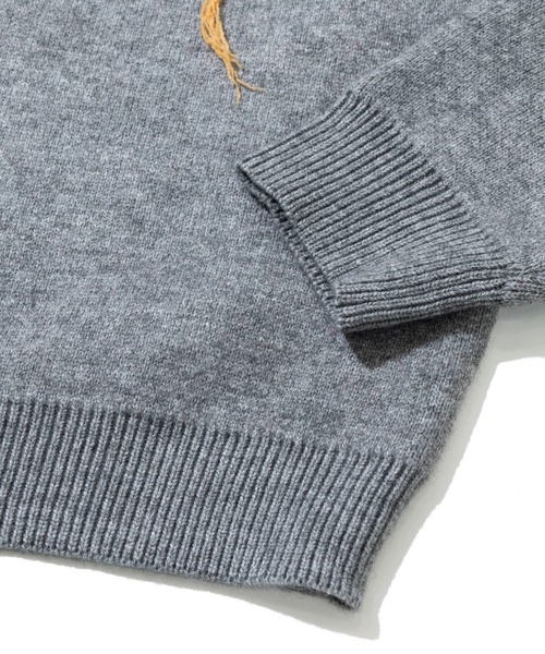 Revo.(レボ)の「Revo./レヴォ ハートジャガード & ステッチ ルーズニット(ニット/セーター・メンズ・グレー/ブラック・FREE)」の7枚目の写真