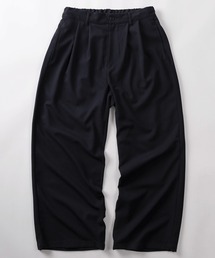 【72】【PLES】TRストレッチ 2タック ワイドストレート スラックス 無地/ストライプ セットアップ可能