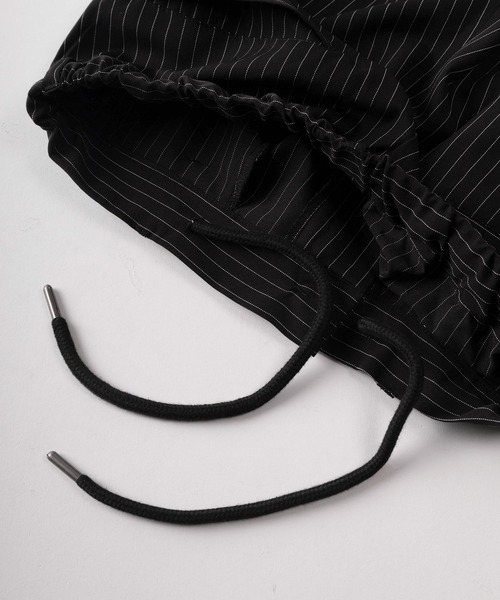 SlashDate（スラッシュデイト）の「【72】【PLES】TRストレッチ 2タック ワイドストレート スラックス 無地/ストライプ セットアップ可能（その他パンツ・メンズ・ブラック/ブラウン/ブラック系その他・L/M）」の9枚目の写真