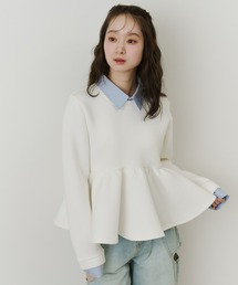 Olu. | ダンボールペプラムスウェット(スウェット)