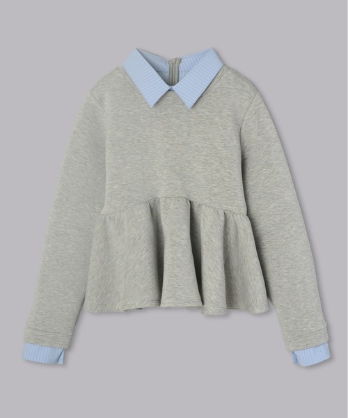 Olu.（オルドット）の「ダンボールペプラムスウェット（スウェット・レディース・ホワイト/グレー/ベージュ・FREE）」の18枚目の写真