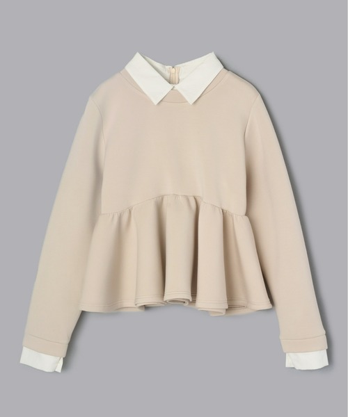 Olu.（オルドット）の「ダンボールペプラムスウェット（スウェット・レディース・ホワイト/グレー/ベージュ・FREE）」の19枚目の写真