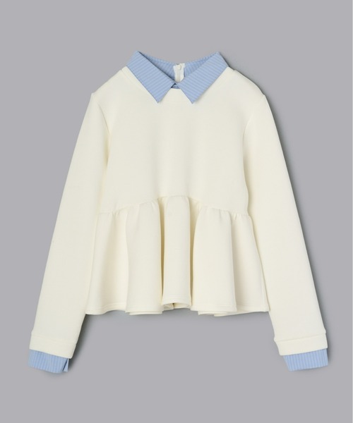 Olu.（オルドット）の「ダンボールペプラムスウェット（スウェット・レディース・ホワイト/グレー/ベージュ・FREE）」の20枚目の写真